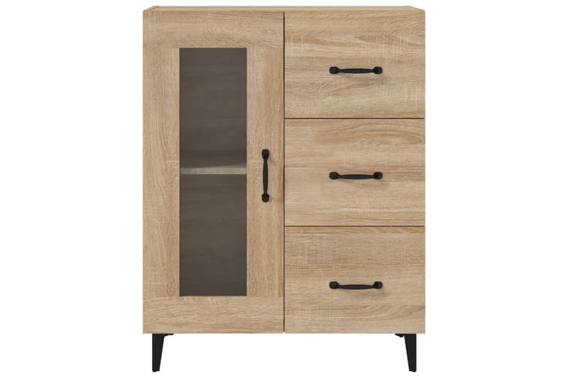 beBasic Byrå sonoma-ek 69,5x34x90 cm konstruerat trä - Förvaring - Förvaringsmöbler - Byrå