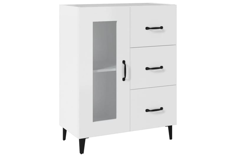 beBasic Byrå vit 69,5x34x90 cm konstruerat trä - Förvaring - Förvaringsmöbler - Byrå