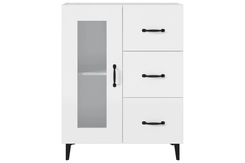 beBasic Byrå vit 69,5x34x90 cm konstruerat trä - Förvaring - Förvaringsmöbler - Byrå