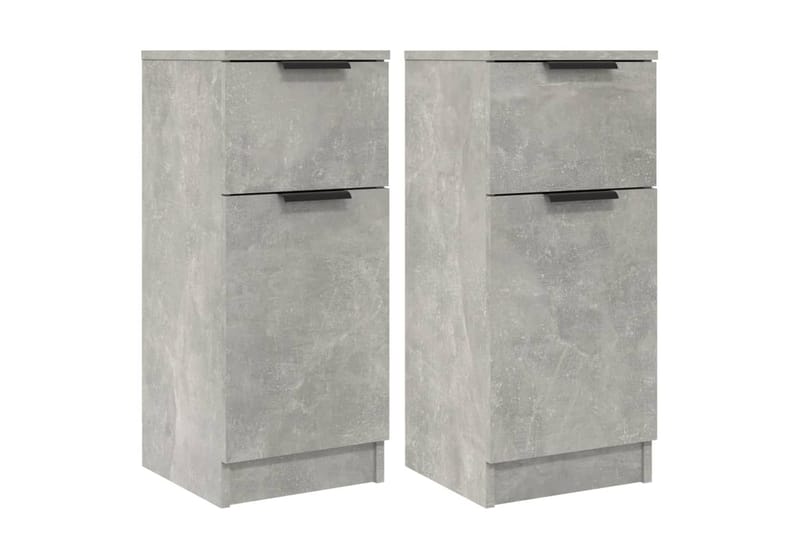 beBasic Byråer 2 st betonggrå 30x30x70 cm konstruerat trä - Förvaring - Förvaringsmöbler - Byrå