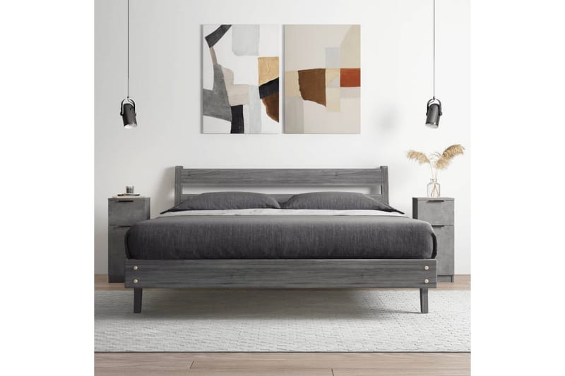 beBasic Byråer 2 st betonggrå 30x30x70 cm konstruerat trä - Förvaring - Förvaringsmöbler - Byrå
