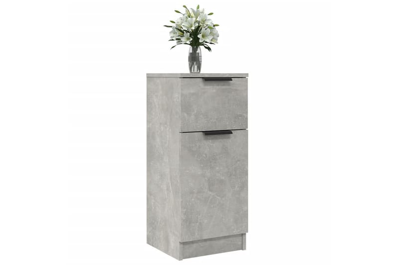 beBasic Byråer 2 st betonggrå 30x30x70 cm konstruerat trä - Förvaring - F�örvaringsmöbler - Byrå