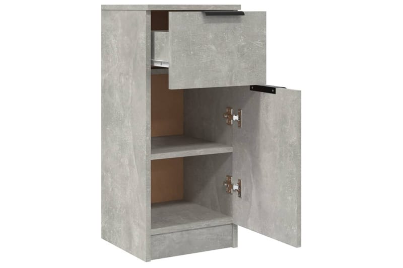 beBasic Byråer 2 st betonggrå 30x30x70 cm konstruerat trä - Förvaring - Förvaringsmöbler - Byrå