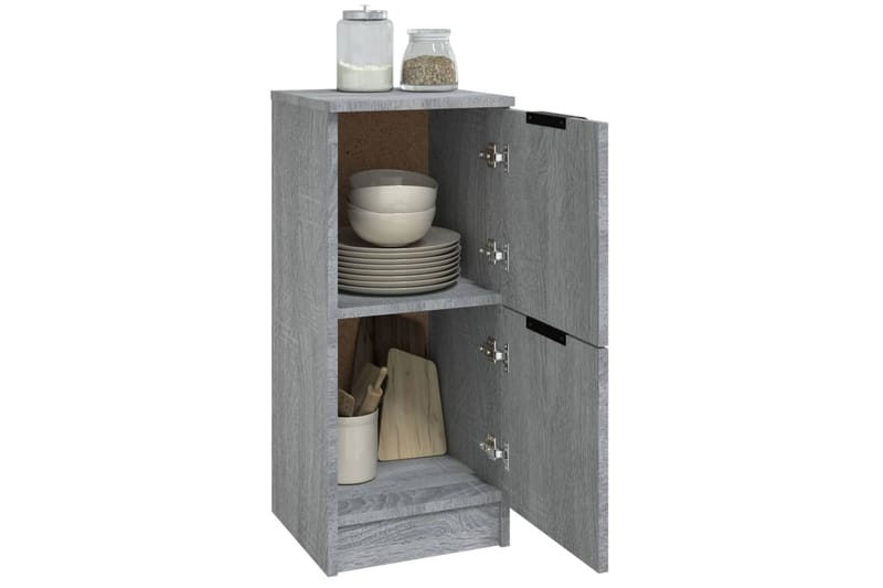 beBasic Byråer 2 st grå sonoma 30x30x70 cm konstruerat trä - Förvaring - Förvaringsmöbler - Byrå