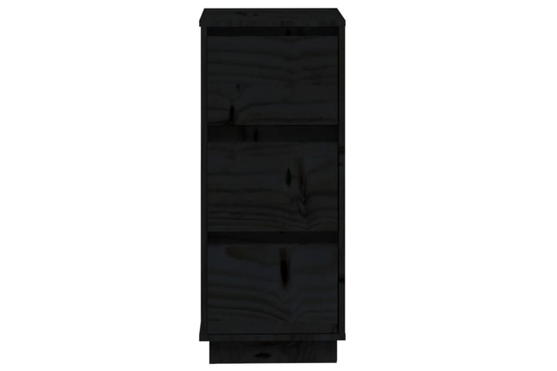 beBasic Byråer 2 st svart 32x34x75 cm massiv furu - Förvaring - Förvaringsmöbler - Byrå