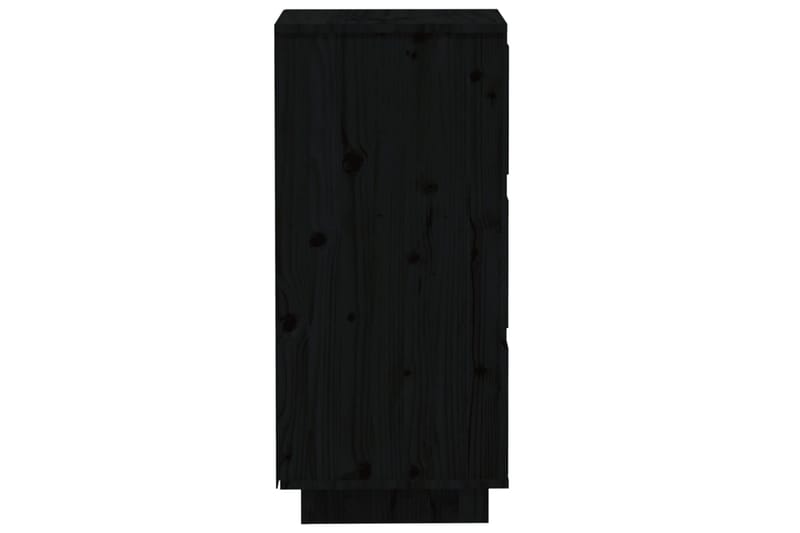 beBasic Byråer 2 st svart 32x34x75 cm massiv furu - Förvaring - Förvaringsmöbler - Byrå