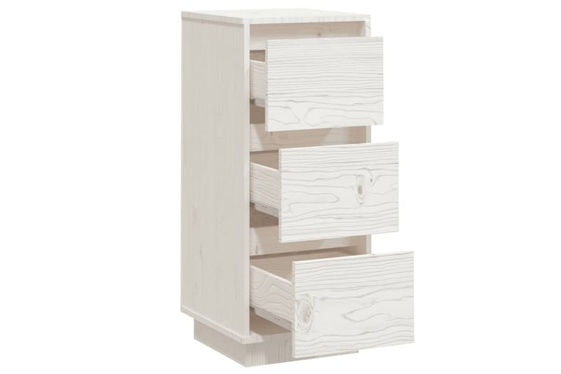 beBasic Byråer 2 st vit 32x34x75 cm massiv furu - Förvaring - Förvaringsmöbler - Byrå