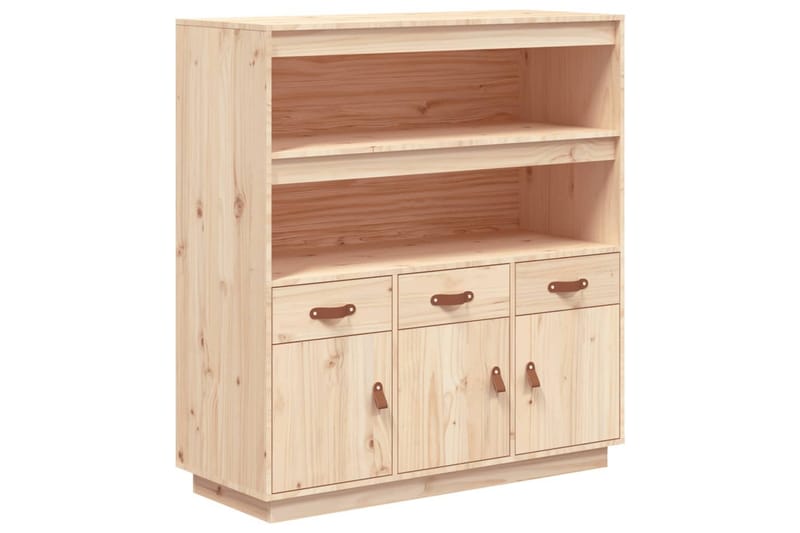 beBasic Högskåp 100x40x108,5 cm massiv furu - Förvaring - Förvaringsmöbler - Byrå