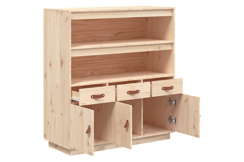 beBasic Högskåp 100x40x108,5 cm massiv furu - Förvaring - Förvaringsmöbler - Byrå