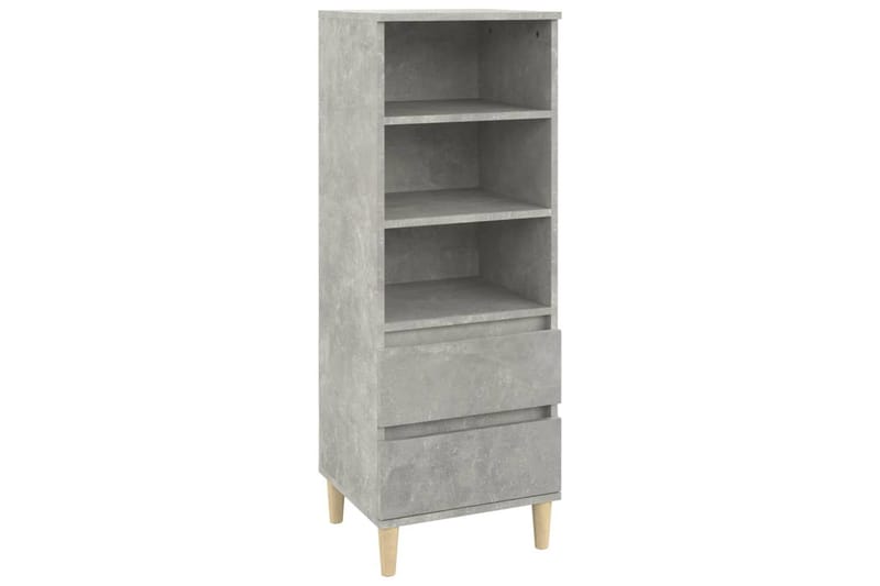 beBasic Högskåp betonggrå 40x36x110 cm konstruerat trä - Förvaring - Förvaringsmöbler - Byrå