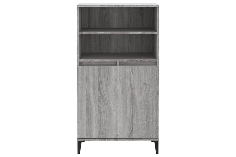 beBasic Högskåp grå sonoma 60x36x110 cm konstruerat trä - Förvaring - Förvaringsmöbler - Byrå