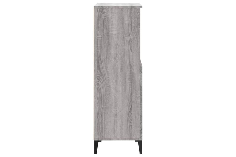 beBasic Högskåp grå sonoma 60x36x110 cm konstruerat trä - Förvaring - Förvaringsmöbler - Byrå