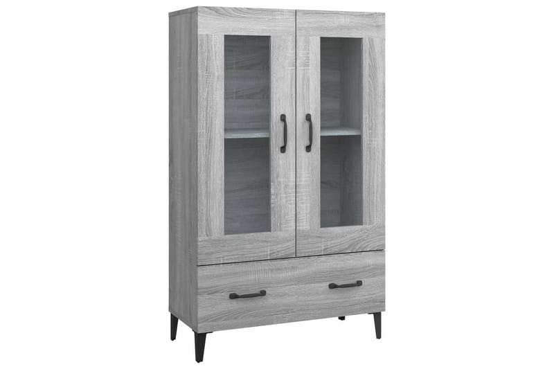 beBasic Högskåp grå sonoma 70x31x115 cm konstruerat trä - Förvaring - Förvaringsmöbler - Byrå