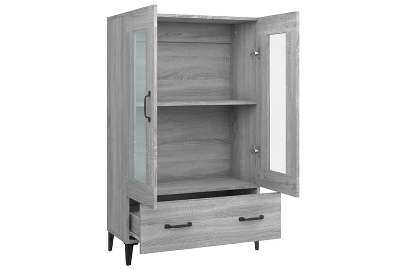 beBasic Högskåp grå sonoma 70x31x115 cm konstruerat trä - Förvaring - Förvaringsmöbler - Byrå
