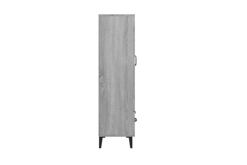 beBasic Högskåp grå sonoma 70x31x115 cm konstruerat trä - Förvaring - Förvaringsmöbler - Byrå