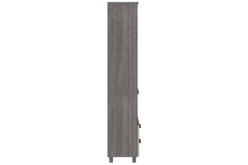beBasic Högskåp ljusgrå 60x35x180 cm massiv furu - Förvaring - Förvaringsmöbler - Byrå