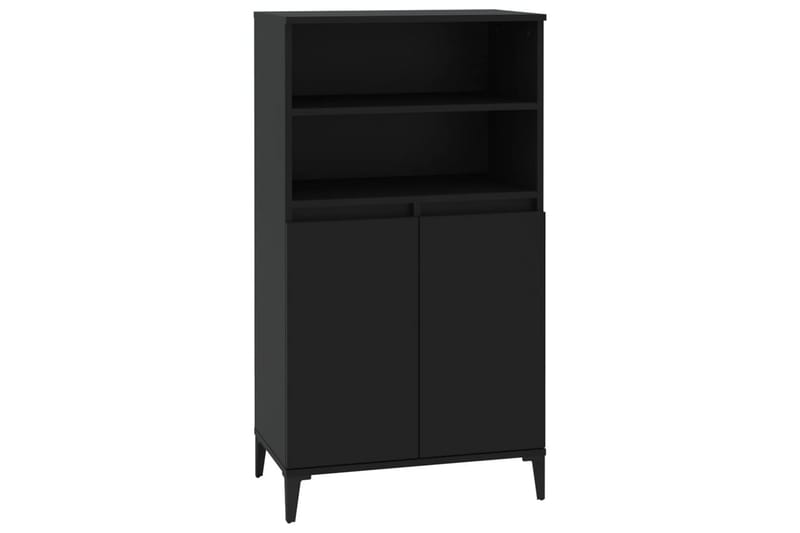 beBasic Högskåp svart 60x36x110 cm konstruerat trä - Förvaring - Förvaringsmöbler - Byrå