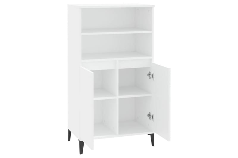 beBasic Högskåp vit 60x36x110 cm konstruerat trä - Förvaring - Förvaringsmöbler - Byrå