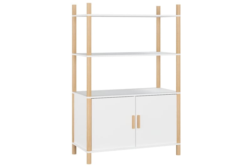 beBasic Högskåp vit 80x40x121 cm konstruerat trä - Förvaring - Förvaringsmöbler - Byrå