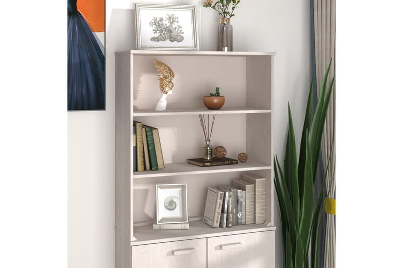 beBasic Överdel till högskåp ljusgrå 85x35x100 cm massiv furu - Förvaring - Förvaringsmöbler - Byrå