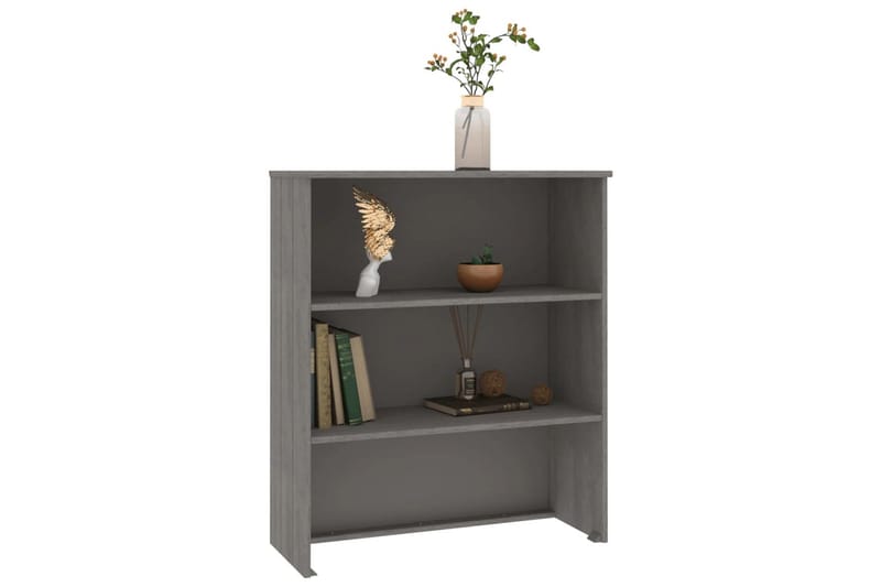 beBasic Överdel till högskåp ljusgrå 85x35x100 cm massiv furu - Förvaring - Förvaringsmöbler - Byrå