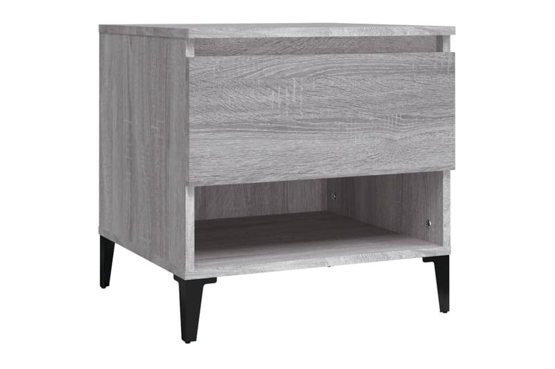 beBasic Sidobord 2 st grå sonoma 50x46x50 cm konstruerat trä - Förvaring - Förvaringsmöbler - Skänkar & sideboards