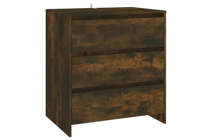 beBasic Sidobord 3 delar rökfärgad ek konstruerat trä - Förvaring - Förvaringsmöbler - Skänkar & sideboards