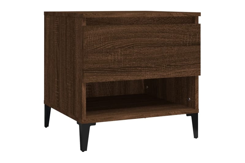 beBasic Sidobord brun ek 50x46x50 cm konstruerat trä - Förvaring - Förvaringsmöbler - Skänkar & sideboards