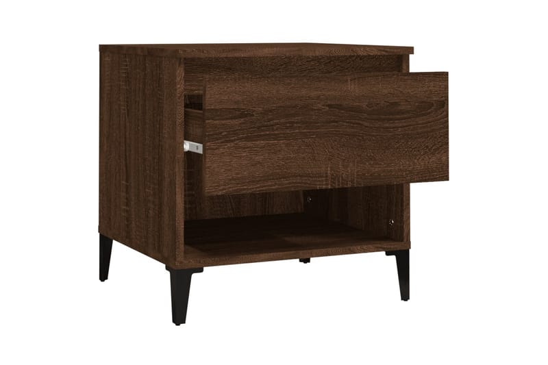 beBasic Sidobord brun ek 50x46x50 cm konstruerat trä - Förvaring - Förvaringsmöbler - Skänkar & sideboards