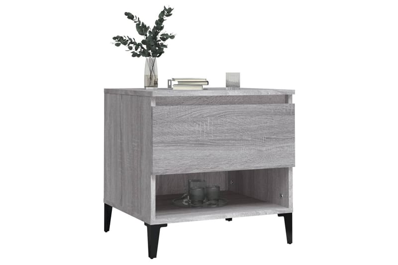 beBasic Sidobord grå sonoma 50x46x50 cm konstruerat trä - Förvaring - Förvaringsmöbler - Skänkar & sideboards
