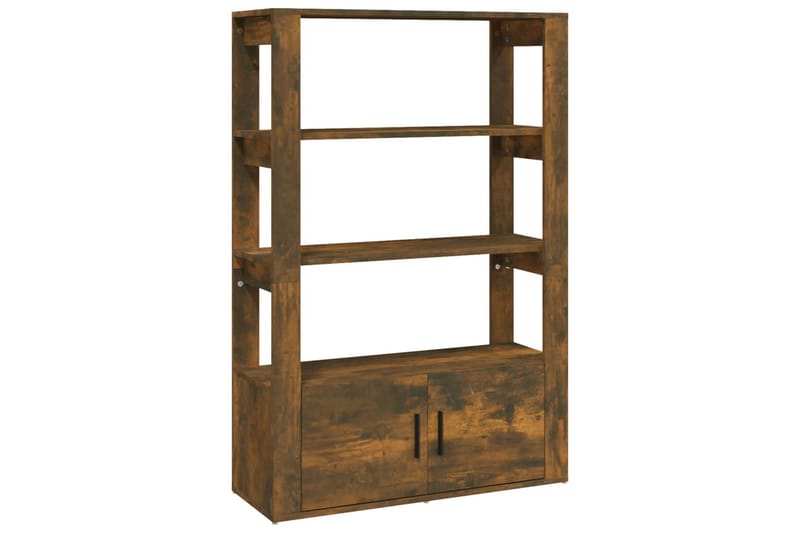 beBasic Sidobord rökfärgad ek 80x30x119,5 cm konstruerat trä - Förvaring - Förvaringsmöbler - Skänkar & sideboards