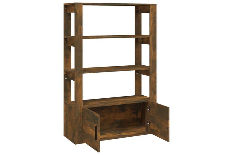 beBasic Sidobord rökfärgad ek 80x30x119,5 cm konstruerat trä - Förvaring - Förvaringsmöbler - Skänkar & sideboards