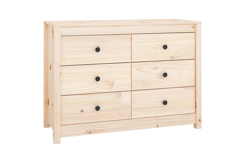 beBasic Sidoskåp 100x40x72 cm massiv furu - Förvaring - Förvaringsmöbler - Skänkar & sideboards