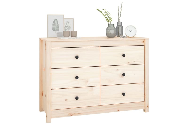 beBasic Sidoskåp 100x40x72 cm massiv furu - Förvaring - Förvaringsmöbler - Skänkar & sideboards