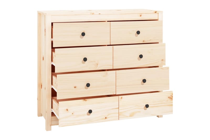 beBasic Sidoskåp 100x40x90 cm massiv furu - Förvaring - Förvaringsmöbler - Skänkar & sideboards