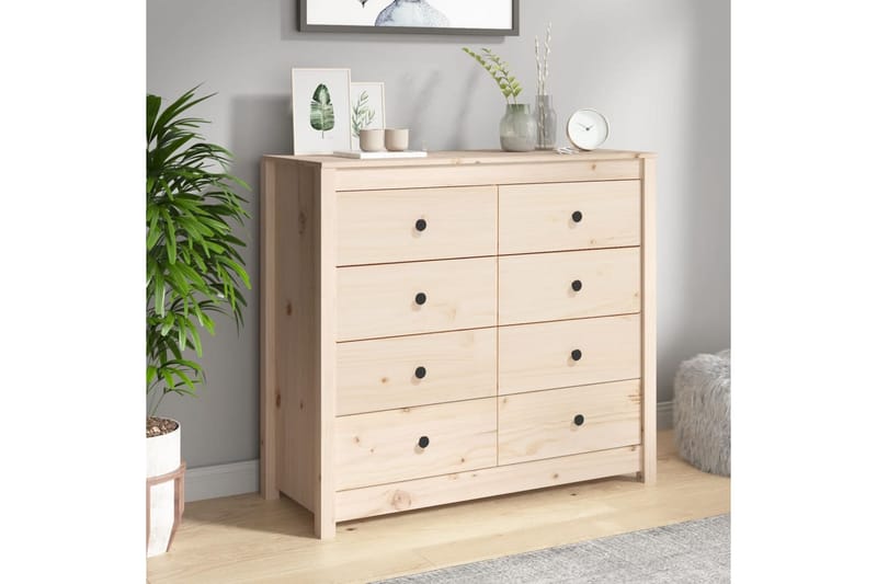 beBasic Sidoskåp 100x40x90 cm massiv furu - Förvaring - Förvaringsmöbler - Skänkar & sideboards