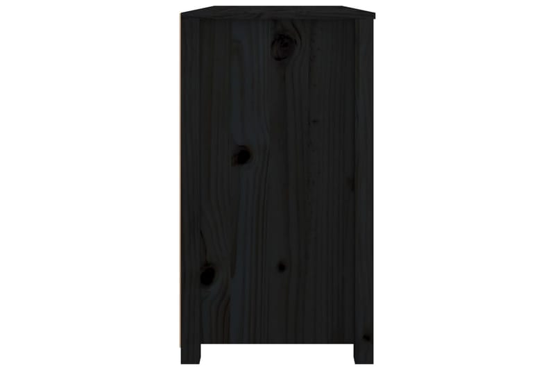 beBasic Sidoskåp svart 100x40x72 cm massiv furu - Förvaring - Förvaringsmöbler - Skänkar & sideboards