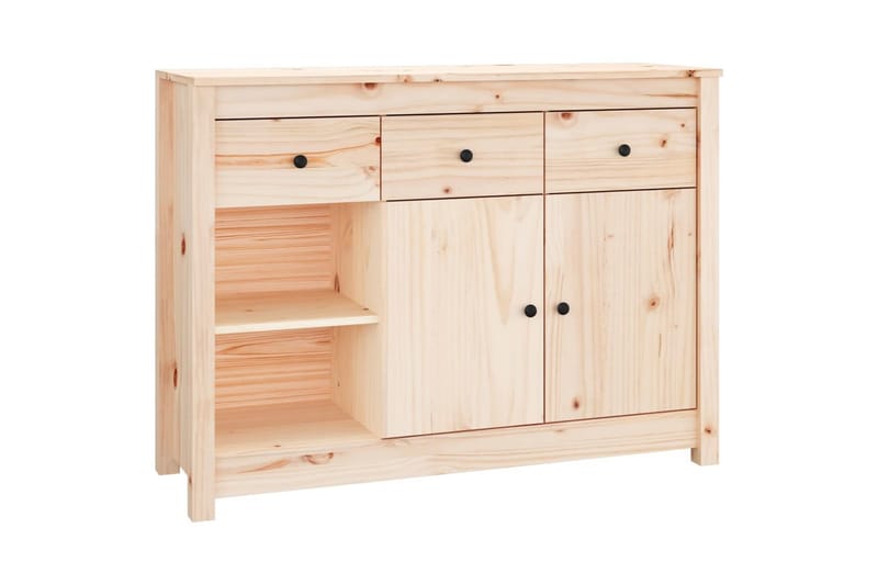 beBasic Skänk 100x35x74 cm massiv furu - Förvaring - Förvaringsmöbler - Skänkar & sideboards