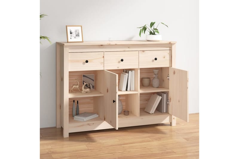 beBasic Skänk 100x35x74 cm massiv furu - Förvaring - Förvaringsmöbler - Skänkar & sideboards