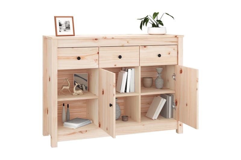 beBasic Skänk 100x35x74 cm massiv furu - Förvaring - Förvaringsmöbler - Skänkar & sideboards