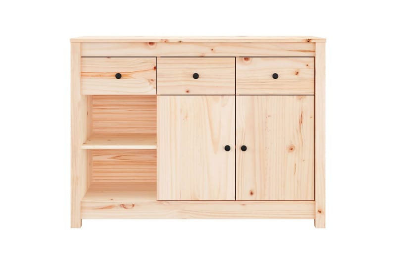 beBasic Skänk 100x35x74 cm massiv furu - Förvaring - Förvaringsmöbler - Skänkar & sideboards