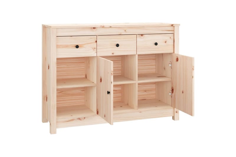 beBasic Skänk 100x35x74 cm massiv furu - Förvaring - Förvaringsmöbler - Skänkar & sideboards