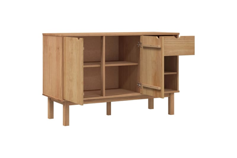 beBasic Skänk 114x43x73,5 cm massiv furu - Förvaring - Förvaringsmöbler - Skänkar & sideboards