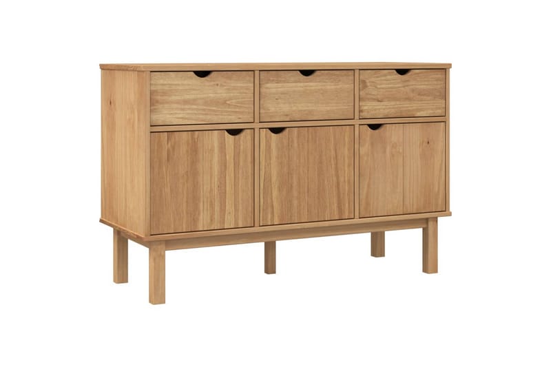 beBasic Skänk 114x43x73,5 cm massiv furu - Förvaring - Förvaringsmöbler - Skänkar & sideboards