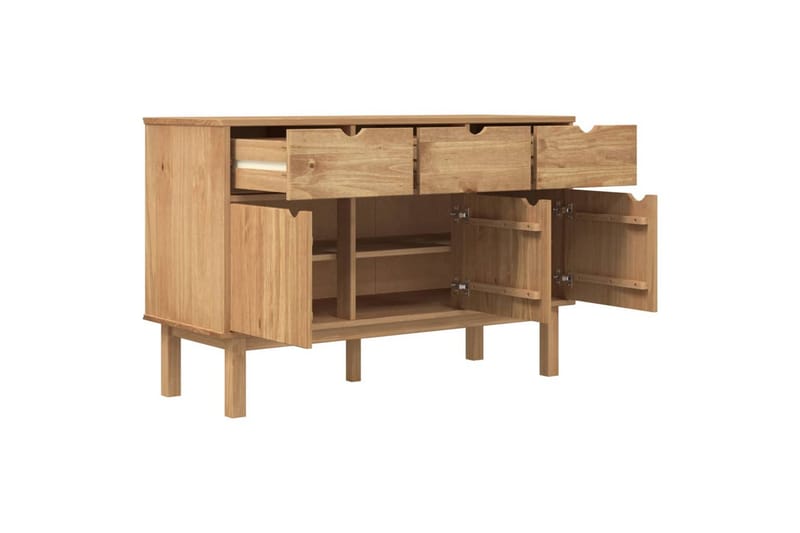 beBasic Skänk 114x43x73,5 cm massiv furu - Förvaring - Förvaringsmöbler - Skänkar & sideboards