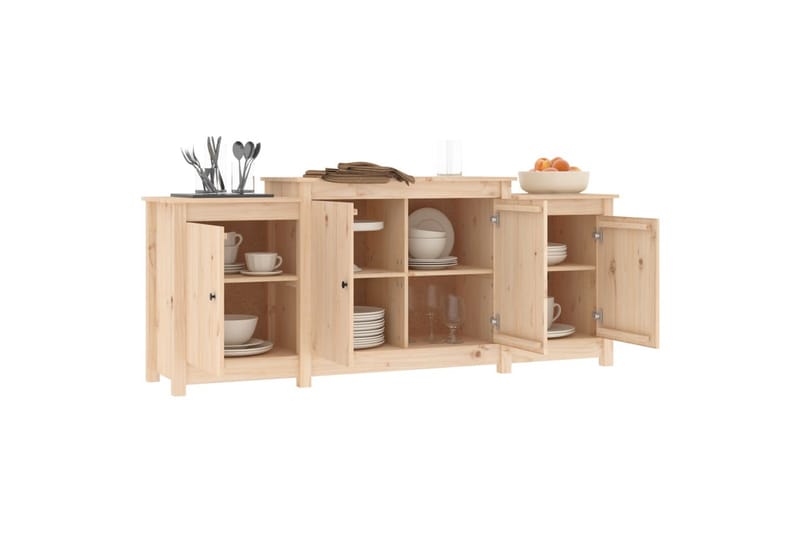 beBasic Skänk 164x37x68 cm massiv furu - Förvaring - Förvaringsmöbler - Skänkar & sideboards
