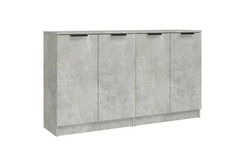 beBasic Skänk 2 st betonggrå 60x30x70 cm konstruerat trä - Förvaring - Förvaringsmöbler - Skänkar & sideboards