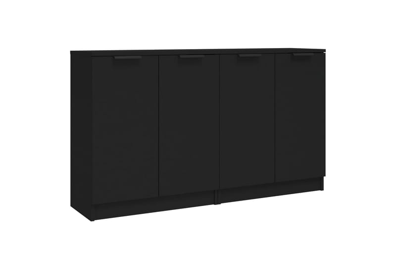 beBasic Skänk 2 st svart 60x30x70 cm konstruerat trä - Förvaring - Förvaringsmöbler - Skänkar & sideboards