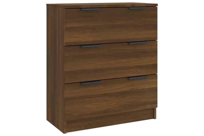 beBasic Skänk 3 delar brun ek konstruerat trä - Förvaring - Förvaringsmöbler - Skänkar & sideboards