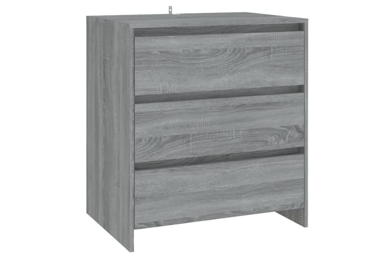 beBasic Skänk 3 delar grå sonoma-ek konstruerat trä - Förvaring - Förvaringsmöbler - Skänkar & sideboards